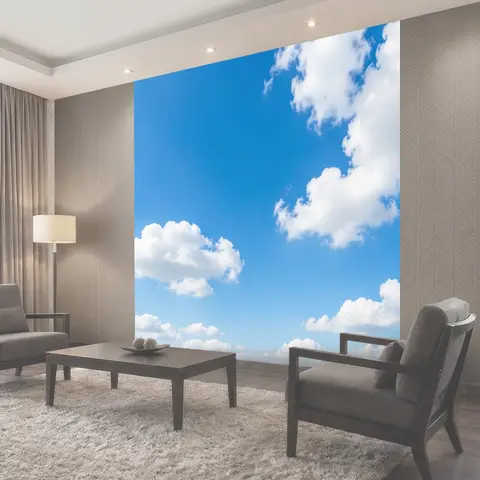 Фотообои Небо с белыми облаками