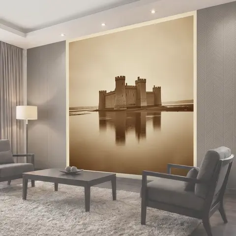 Фотообои Старинная крепость на озере
