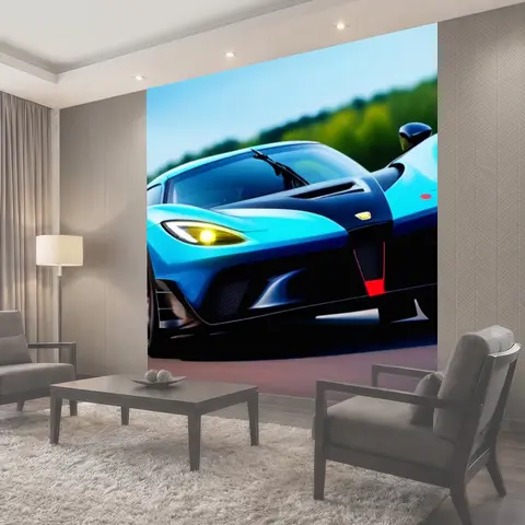 Фотообои Спортивные автомобили на тест-драйве