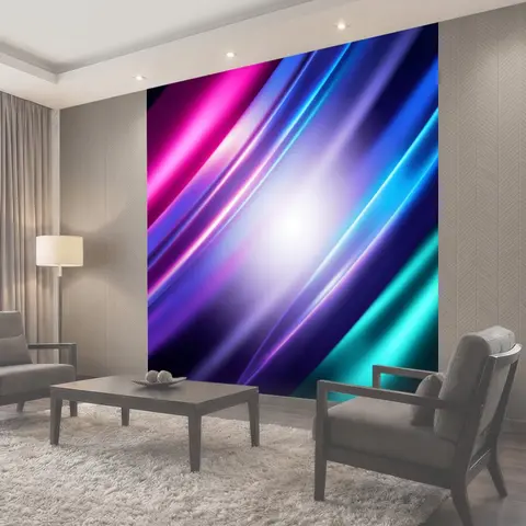 Фотообои Неоновые световые линии