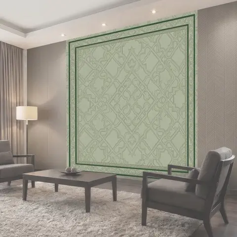 Фотообои Восточная геометрия с растительными завитками