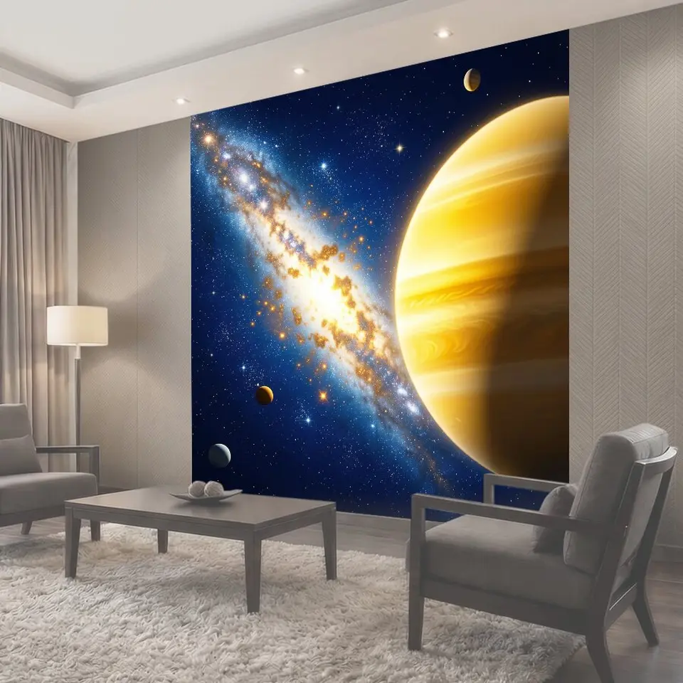Фотообои Космос с планетами и галактикой
