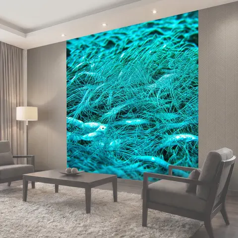 Фотообои Море в стиле флэт, морские усики и шкурки морских животных