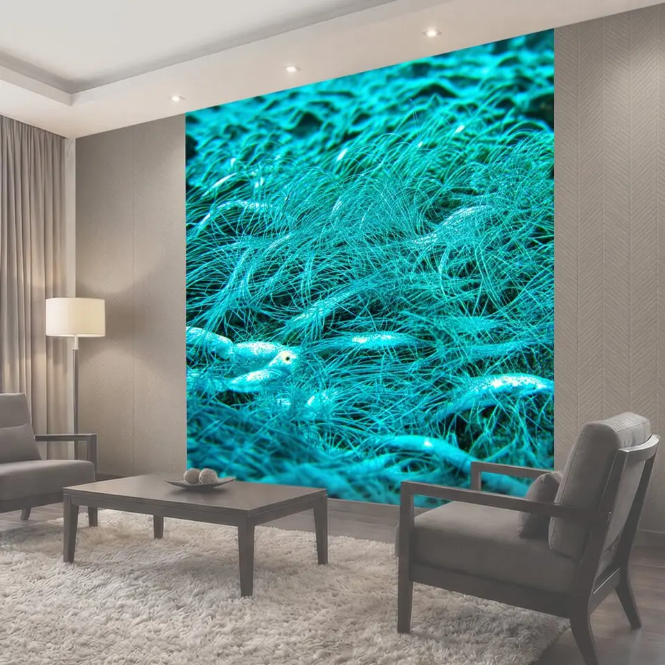 Фотообои Море в стиле флэт, морские усики и шкурки морских животных