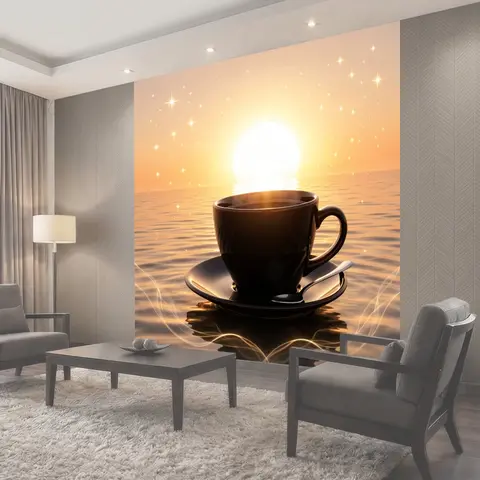 Фотообои Кружка у сияющего горизонта