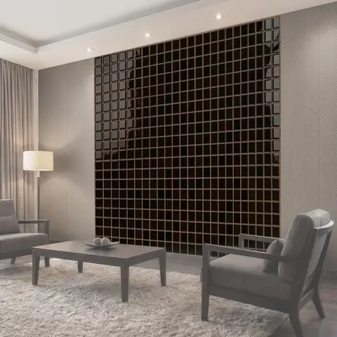 Фотообои Шахматная текстура из темных плит
