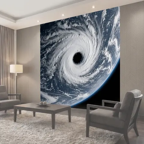 Фотообои Ураган над Землей из космоса