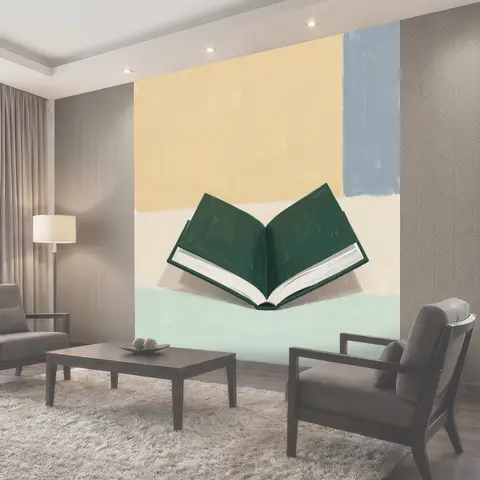 Фотообои Открытая книга в минимализме