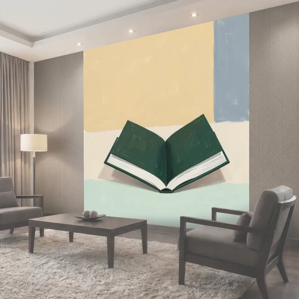 Фотообои Открытая книга в минимализме