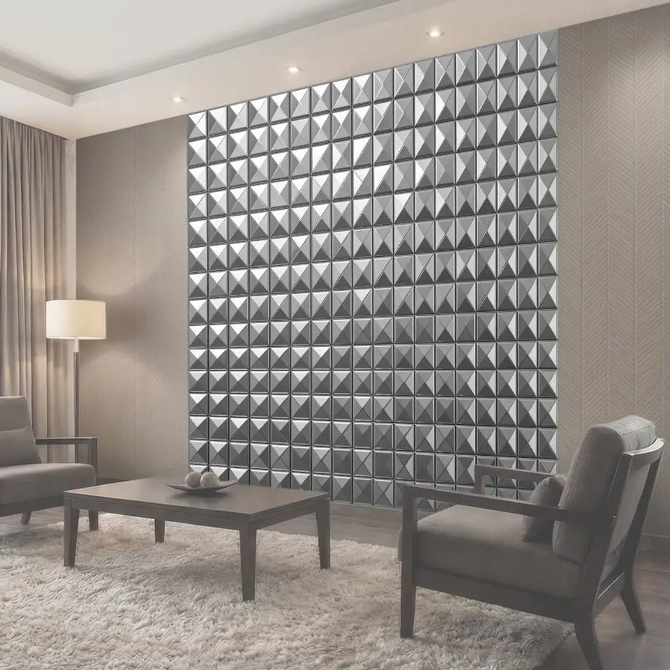 Фотообои Геометрический объемный 3D паттерн