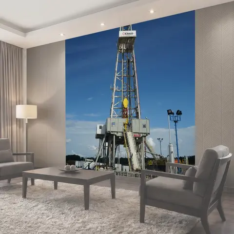 Фотообои Газ, нефтяная вышка, буровая установка