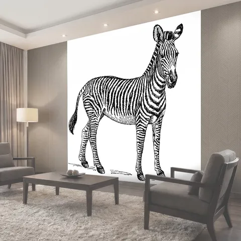 Фотообои Zebra иллюстрации Clipart Иллюстрация зебры клипарт Зебра животное дикий дикая природа линии искусства