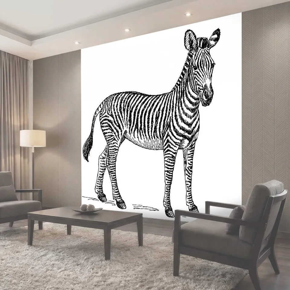Фотообои Zebra иллюстрации Clipart Иллюстрация зебры клипарт Зебра животное дикий дикая природа линии искусства