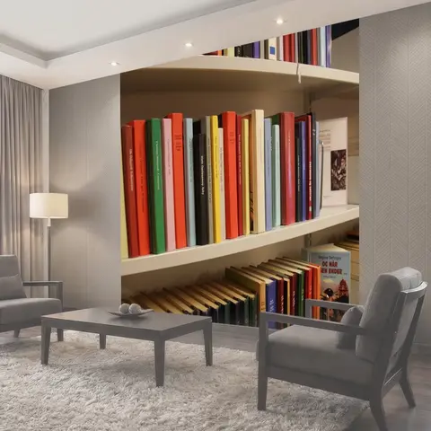 Фотообои Книги, книжная полка, библиотека