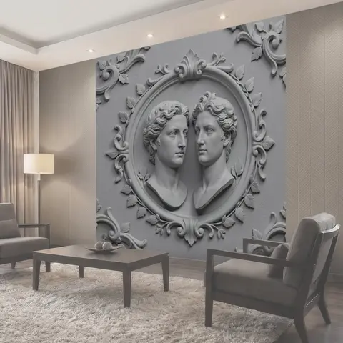 Фотообои Барельеф с ликами двух муз