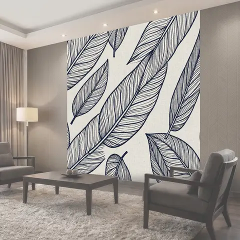 Фотообои Листья с графическими прожилками