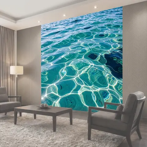 Фотообои Прозрачная морская вода с бликами