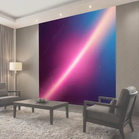 Фотообои Неоновый абстрактный световой градиент