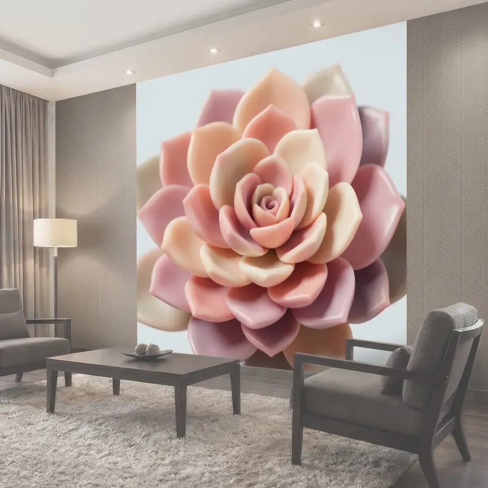 Фотообои Нежный розовый суккулент