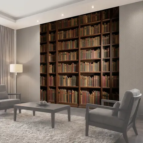 Фотообои Антикварная библиотека с книгами