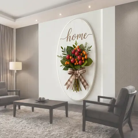 Фотообои Букет с ягодами и надписью home