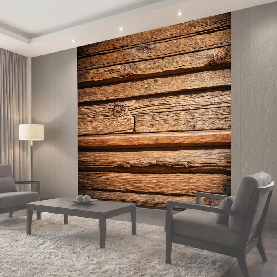 Фотообои В стиле rustic, с изображением старинной кухни и деревянных элементов