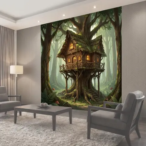 Фотообои Сказочный домик на дереве