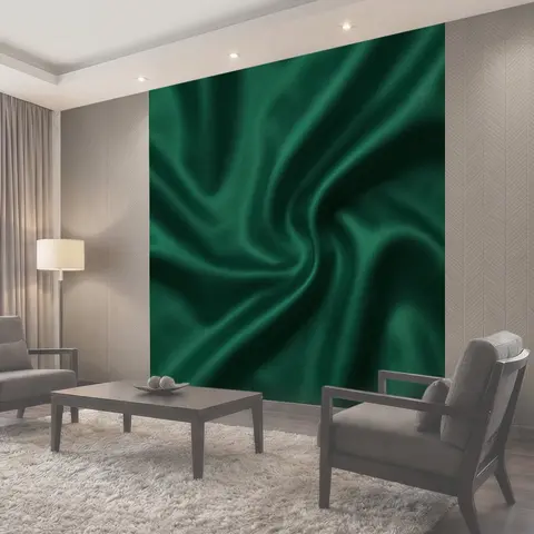 Фотообои Изумрудные шелковые складки