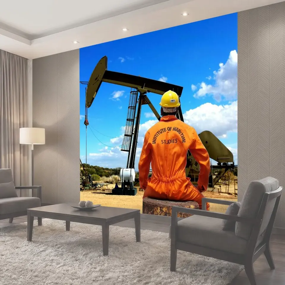 Фотообои Инженер нефтяной вышки нефть