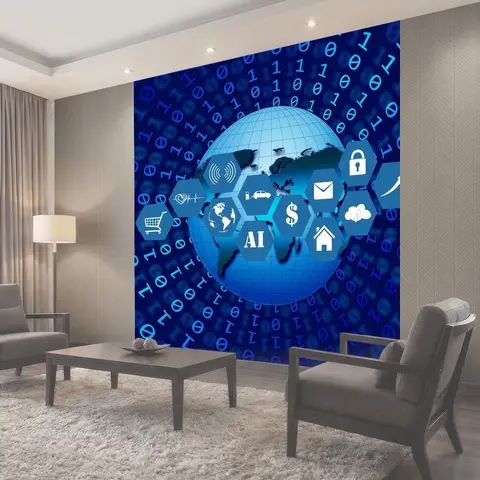 Фотообои Web, сеть, информационные технологии