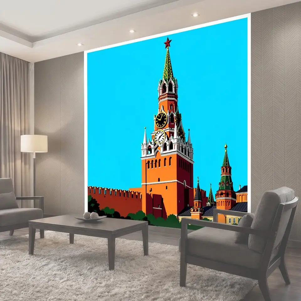 Фотообои Московская башня с курантами