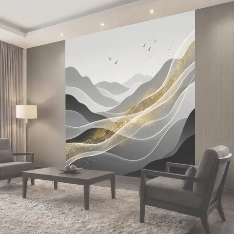 Фотообои Абстрактные горные волны