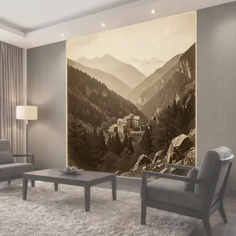 Фотообои Старинный каменный комплекс