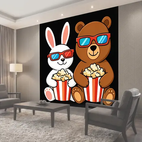 Фотообои Забавные звери в 3D-очках