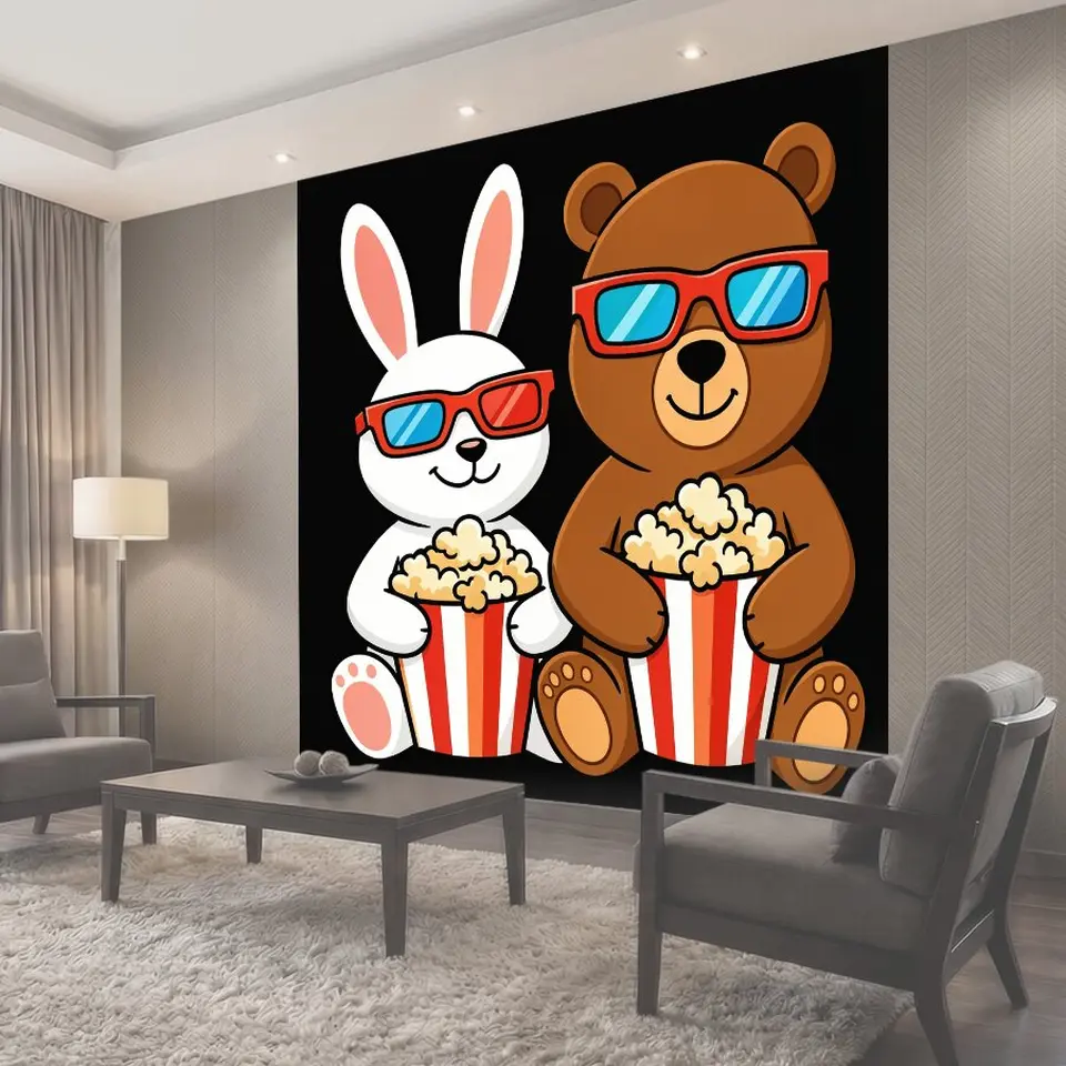 Фотообои Забавные звери в 3D-очках