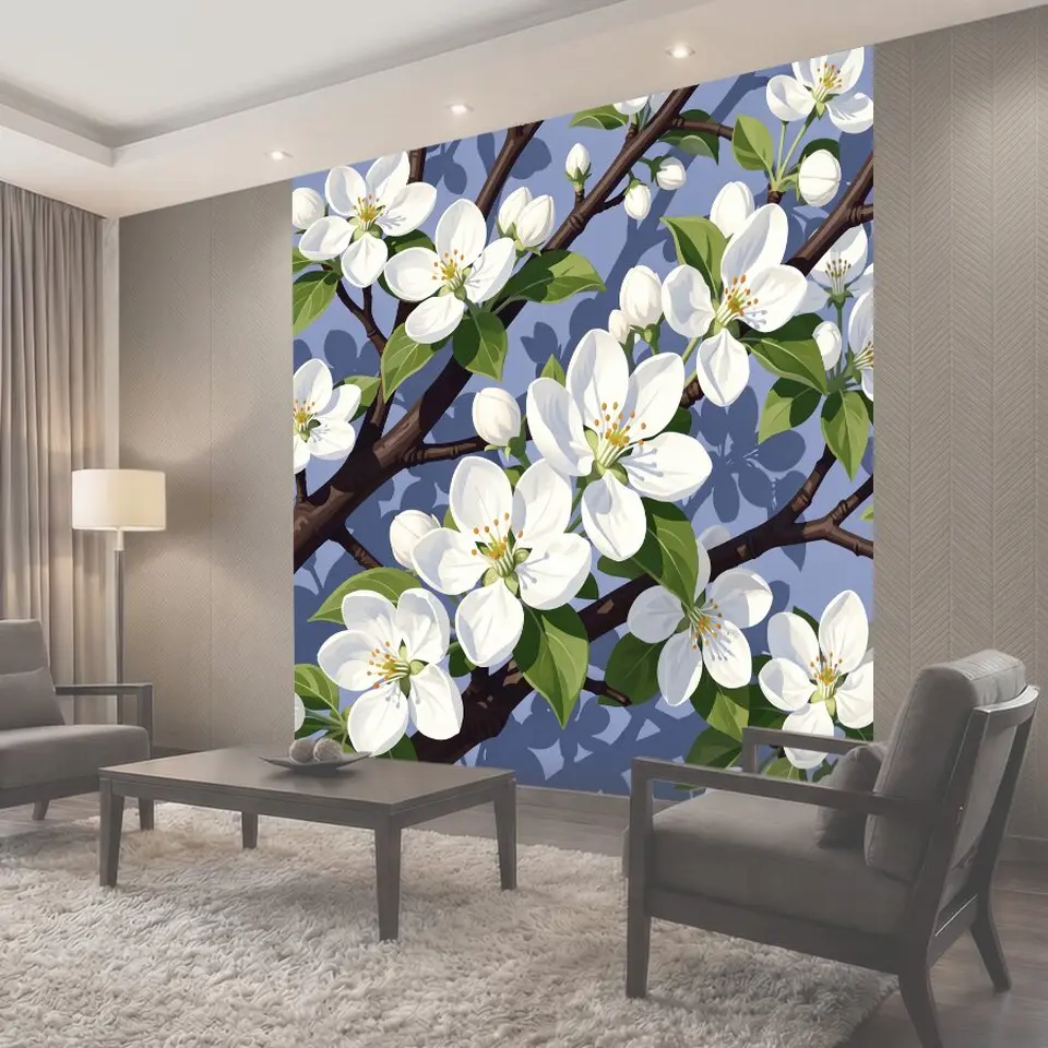 Фотообои Цветущие ветви весной