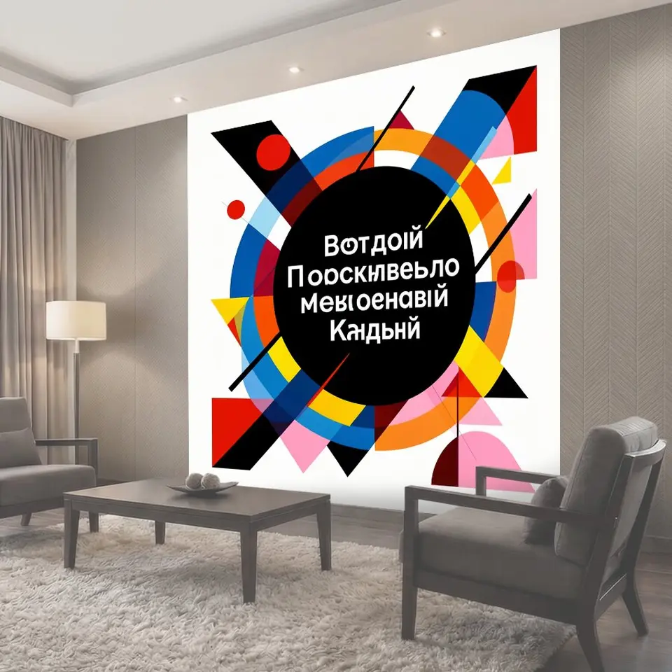 Фотообои Абстрактная геометрическая композиция