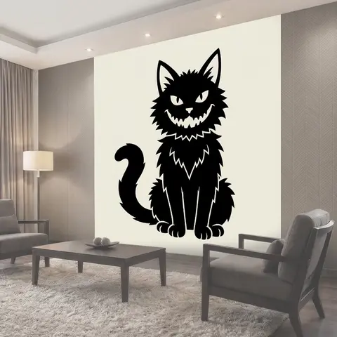Фотообои Мистический черный кот