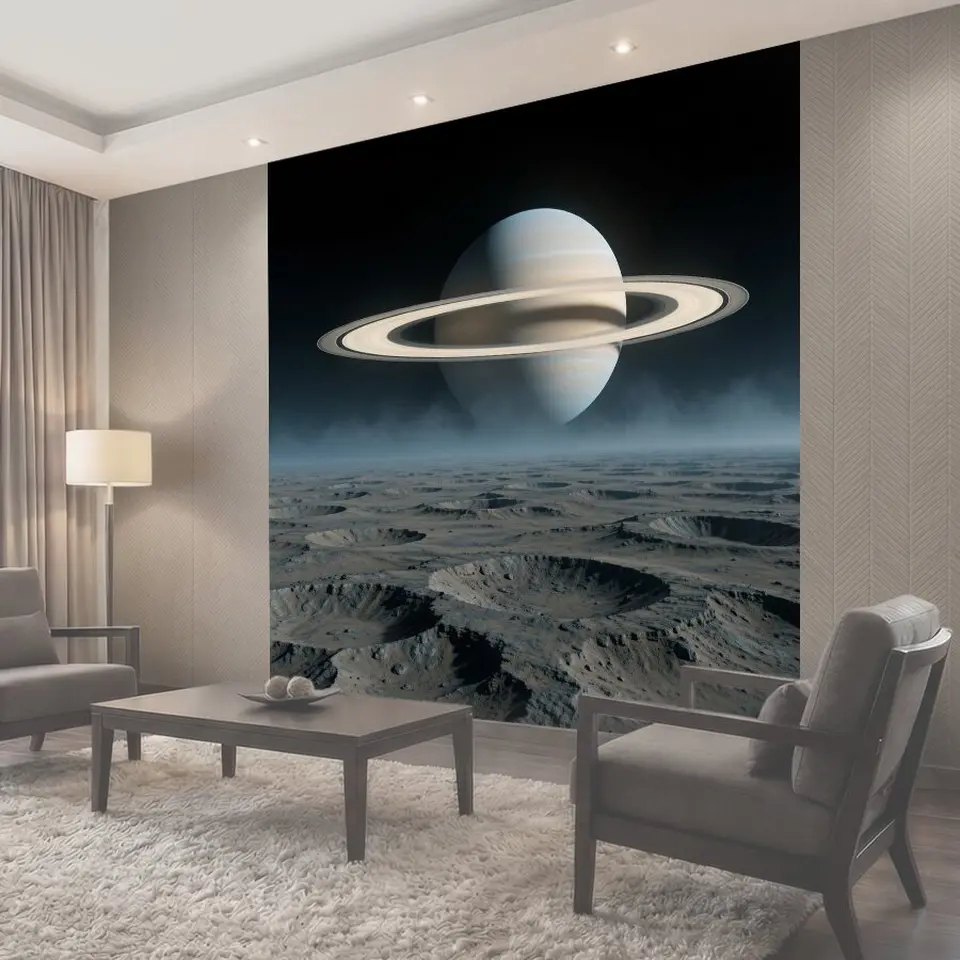 Фотообои Газовый гигант над кратерами