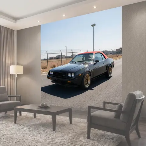 Фотообои Классический спортивный автомобиль на дороге