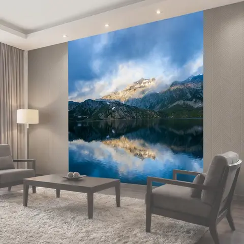 Фотообои Горы, озеро, отражение