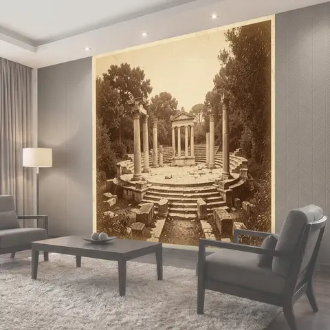 Фотообои Античные руины среди леса