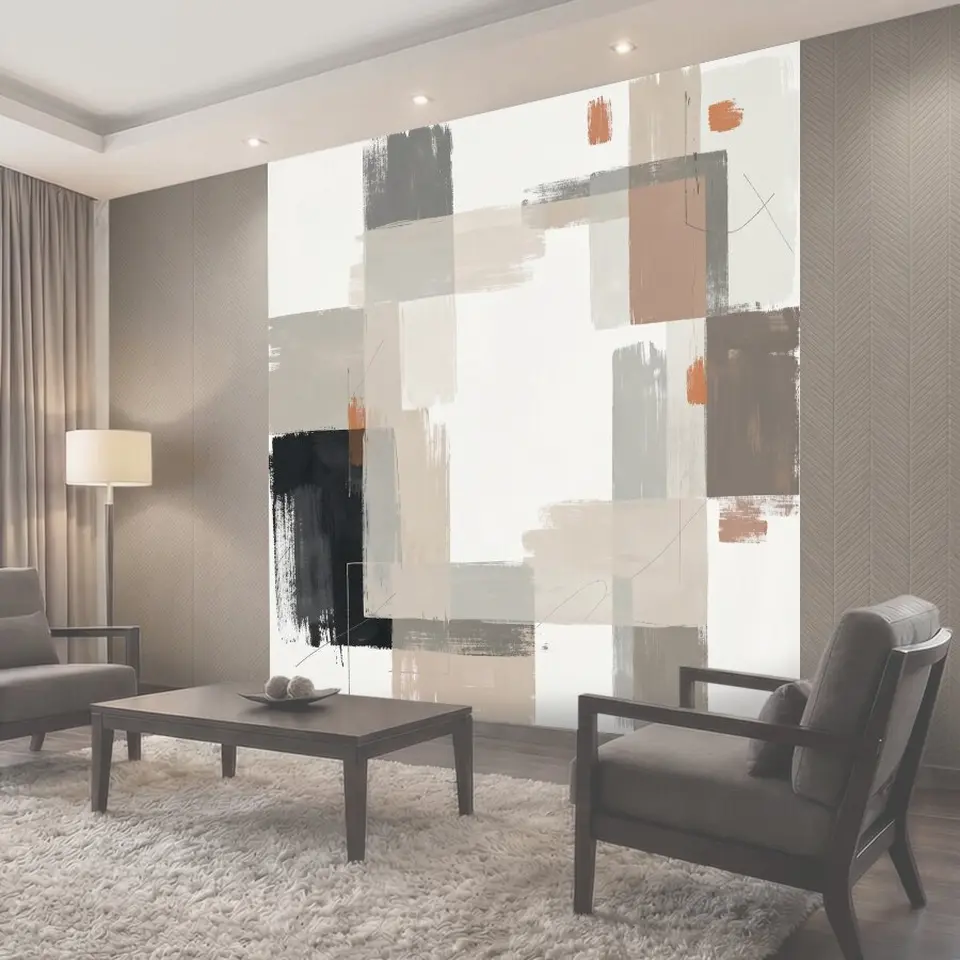Фотообои Абстрактная композиция с мазками