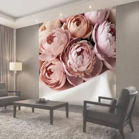 Фотообои Нежные розовые садовые цветы
