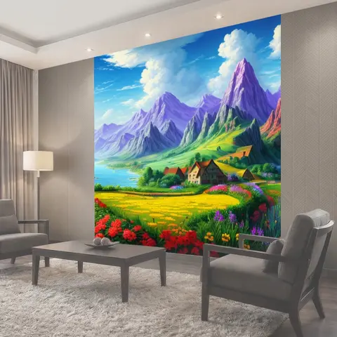 Фотообои Пейзаж с элементами перспективы