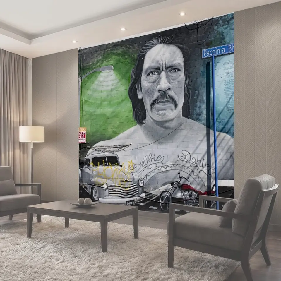 Фотообои Фреска Дэнни Трехо, Пакойма Mural Mile Danny Trejo Pacoima Blvd, Калифорния