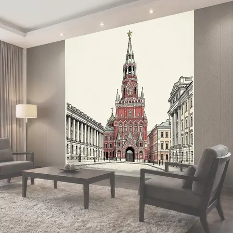 Фотообои Красная башня в центре Москвы