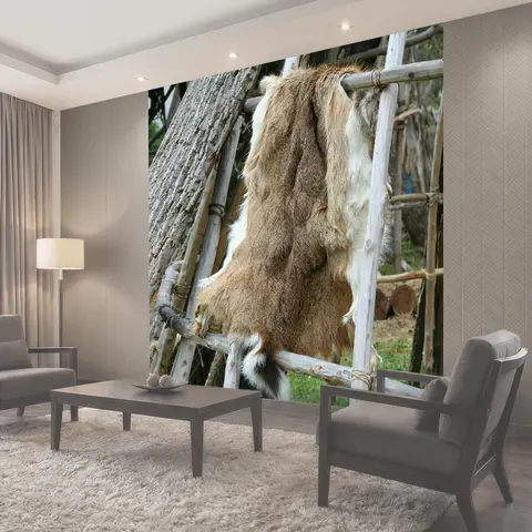 Фотообои Шкура оленя, шкура, коренной американец