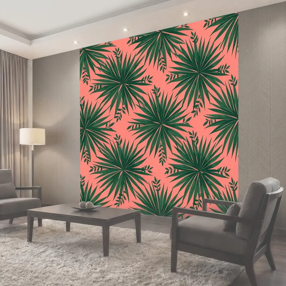 Фотообои Тропические веера и лианы