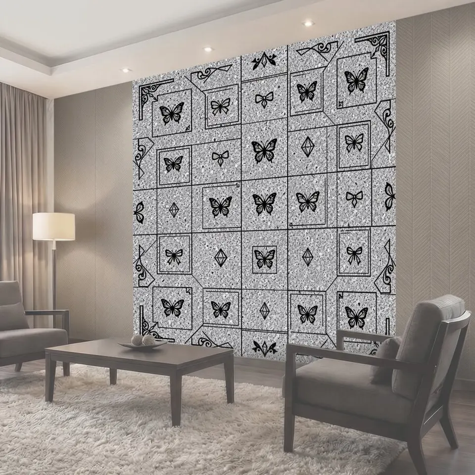 Фотообои Фантазийные бабочки в орнаменте